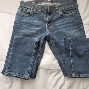 Hollister Slim Skinny Jeans in Mid Blue Wash
